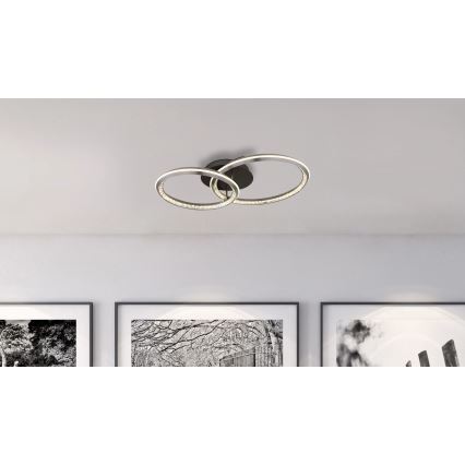 Globo - Luminária de teto LED dimerizável/50W/230V/2700-6000K/50x75 cm + controlo remoto