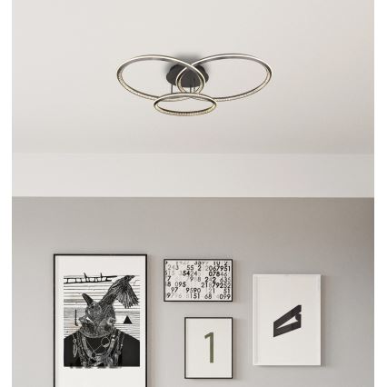 Globo - Candeeiro de teto LED dimerizável LED/72W/230V 2700-6000K 109,5x80,5 cm + comando remoto