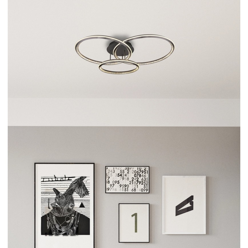 Globo - Candeeiro de teto LED dimerizável LED/72W/230V 2700-6000K 109,5x80,5 cm + comando remoto
