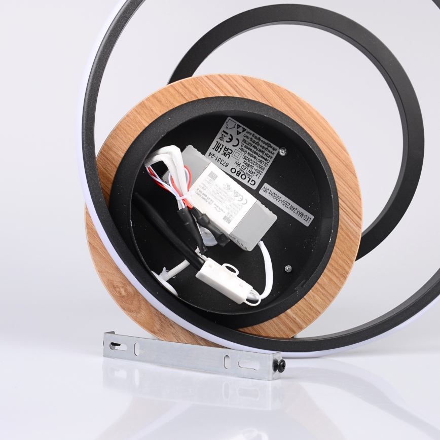 Globo - Iluminação de teto LED LED/24W/230V preto