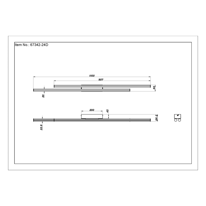Globo - Iluminação de teto LED LED/24W/230V 3000K preto
