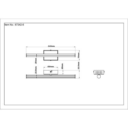 Globo - Iluminação de teto LED LED/6W/230V 3000K preto