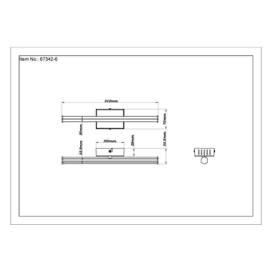 Globo - Iluminação de teto LED LED/6W/230V 3000K preto