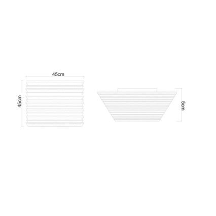 Globo - Candeeiro de teto LED/30W/230V 3000K 45x45 cm