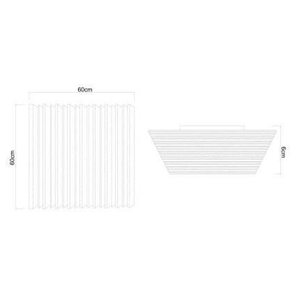 Globo - Candeeiro de tecto LED dimerizável LED/40W/230V 2700-6500K 60x60 cm + controlo remoto