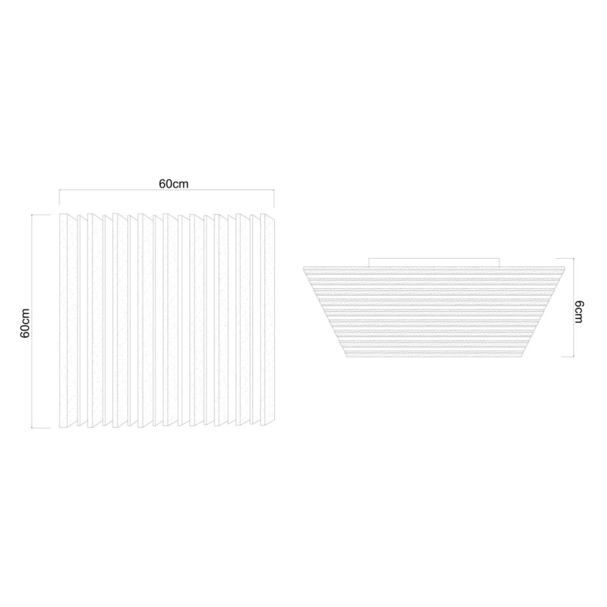Globo - Candeeiro de tecto LED regulável LED/40W/230V 2700-6000K 60x60 cm + controlo remoto