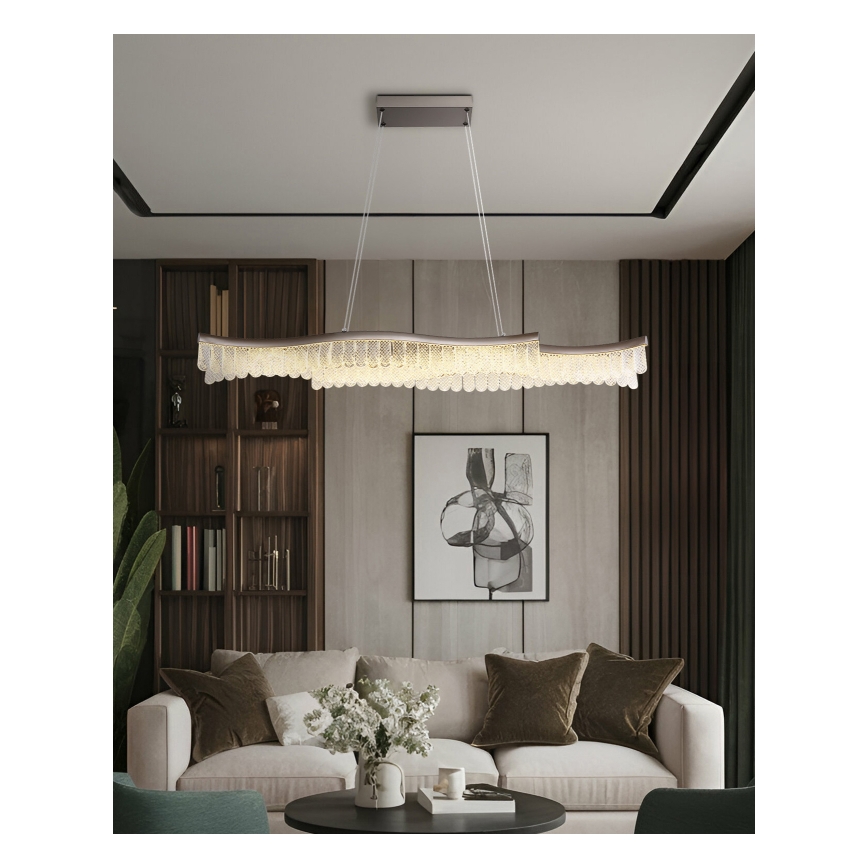 Globo - Candeeiro suspenso LED LED/35W/230V 3200K cromado mate