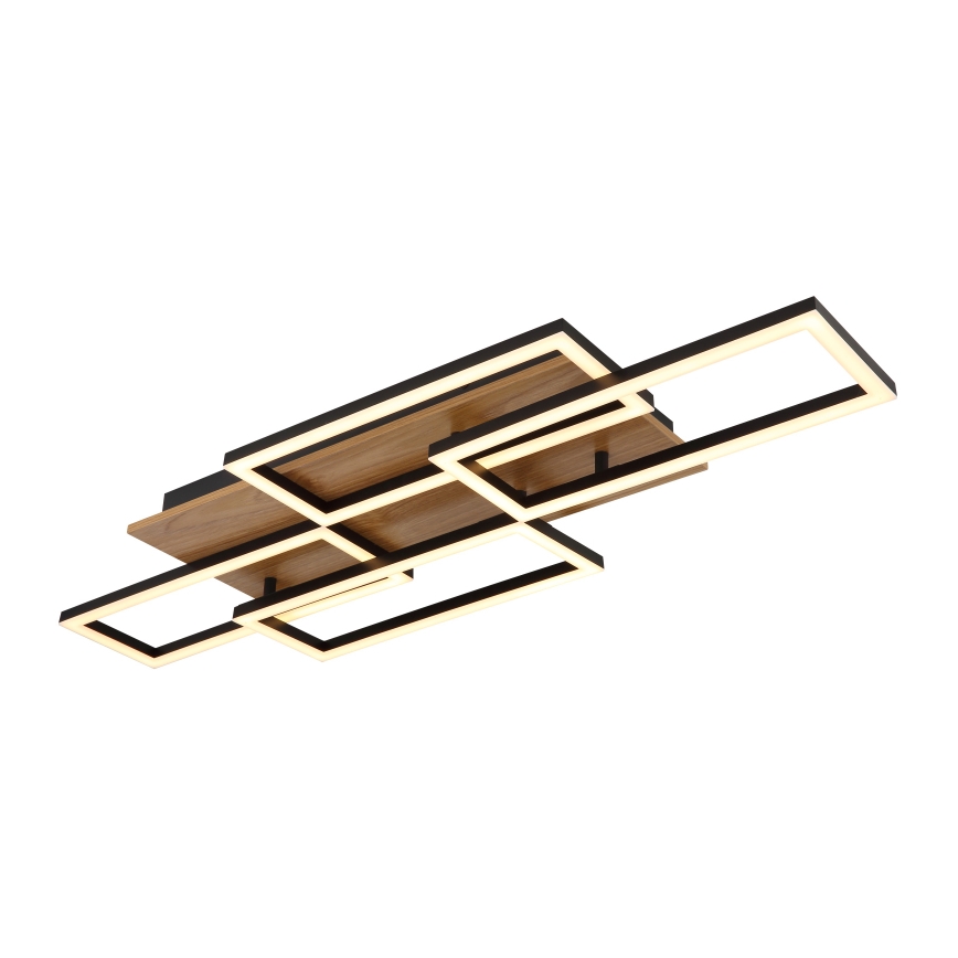 Globo - Candeeiro de teto LED regulável LED/40W/230V 2700-6500K 32,5x87,5 cm castanho/preto + comando remoto