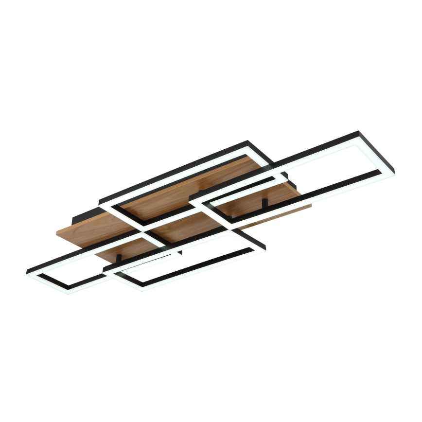 Globo - Candeeiro de teto LED regulável LED/40W/230V 2700-6500K 32,5x87,5 cm castanho/preto + comando remoto