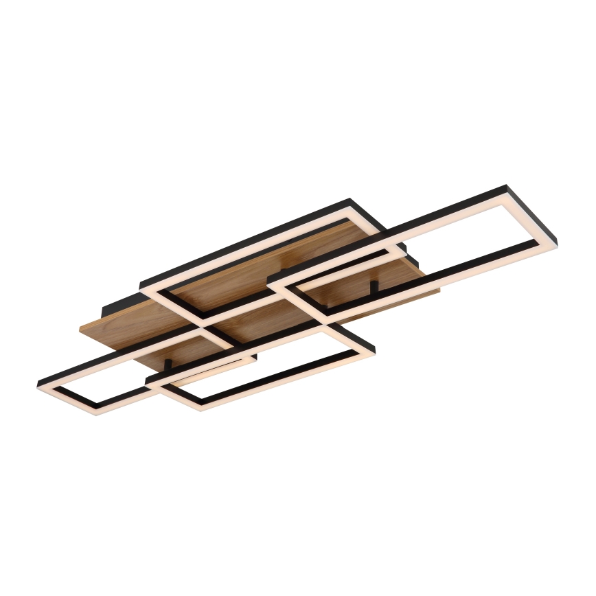 Globo - Candeeiro de teto LED regulável LED/40W/230V 2700-6500K 32,5x87,5 cm castanho/preto + comando remoto