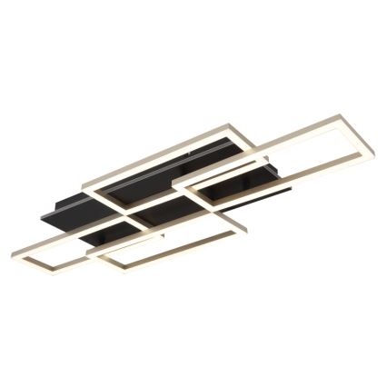 Globo - Candeeiro de teto LED dimerizável LED/40W/230V 2700-6500K 32,5x87,5 cm preto + controlo remoto