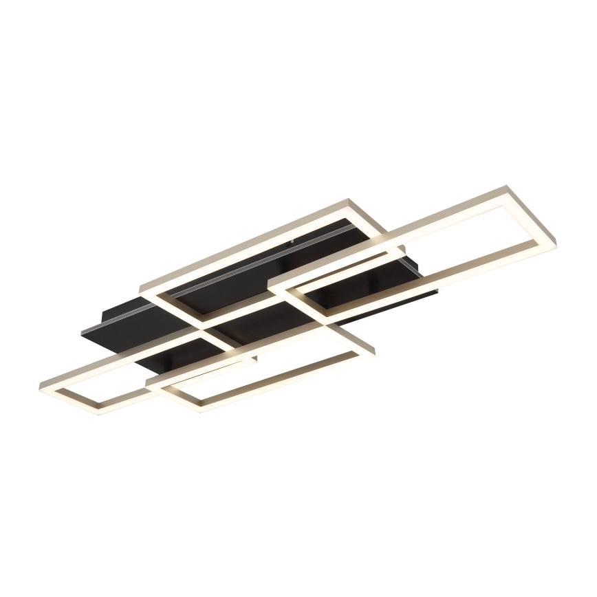 Globo - Candeeiro de teto LED dimerizável LED/40W/230V 2700-6500K 32,5x87,5 cm preto + controlo remoto