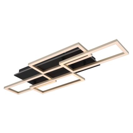 Globo - Candeeiro de teto LED dimerizável LED/40W/230V 2700-6500K 32,5x87,5 cm preto + controlo remoto