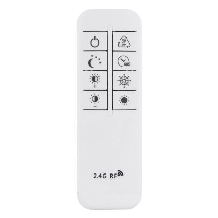 Globo - Luminária de teto LED dimerizável LED/72W/230V 2700-6000K prateada + controlo remoto