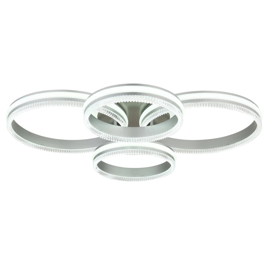 Globo - Candeeiro de tecto LED dimerizável LED/90W/230V 2700-6000K prateado + controlo remoto