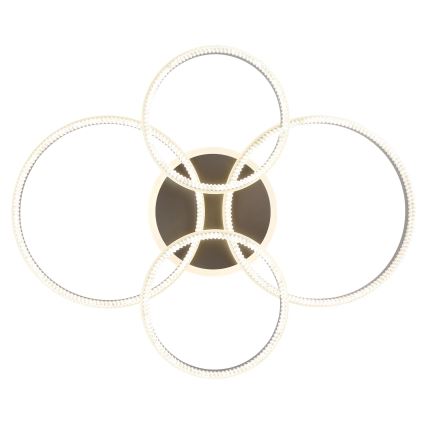 Globo - Candeeiro de tecto LED dimerizável LED/90W/230V 2700-6000K prateado + controlo remoto