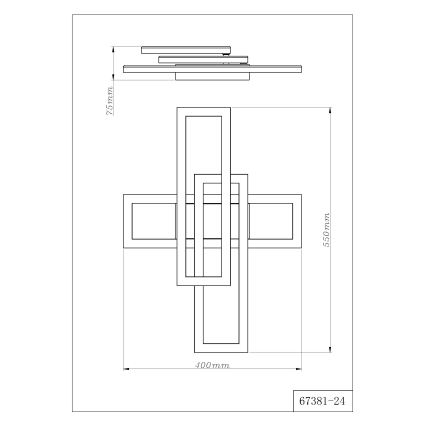 Globo - Candeeiro de tecto LED/24W/230V 3000/4000/6000K
