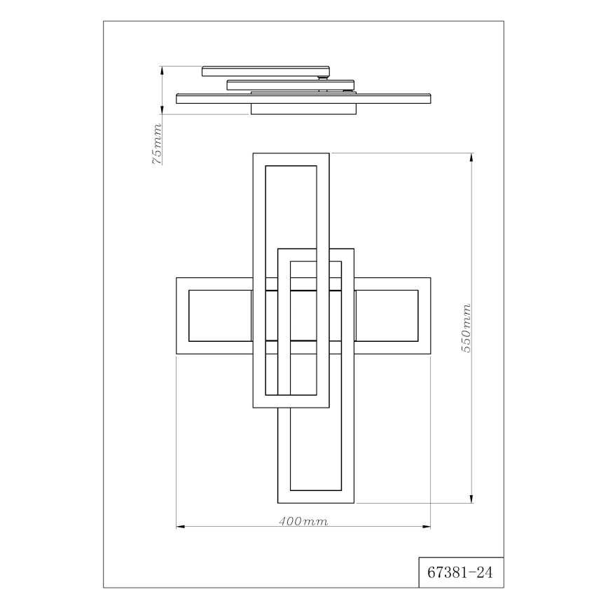Globo - Candeeiro de tecto LED/24W/230V 3000/4000/6000K