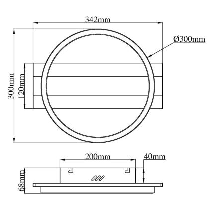 Globo - Candeeiro de teto LED LED/24W/230V 4000K 30x34,2 cm