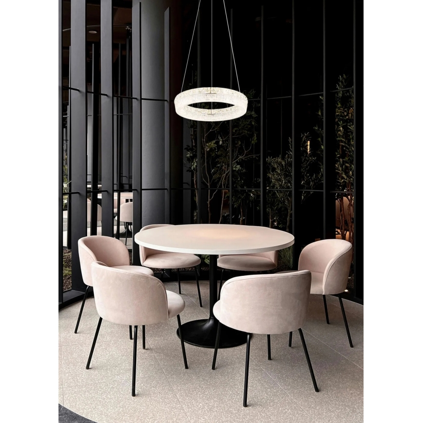 Globo - Lustre pendente em cabo dimerizável LED/24W/230V 2700-6000K transparente + controlo remoto