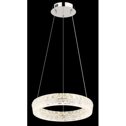 Globo - Lustre pendente em cabo dimerizável LED/24W/230V 2700-6000K transparente + controlo remoto