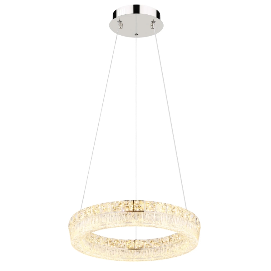Globo - Lustre pendente em cabo dimerizável LED/24W/230V 2700-6000K transparente + controlo remoto