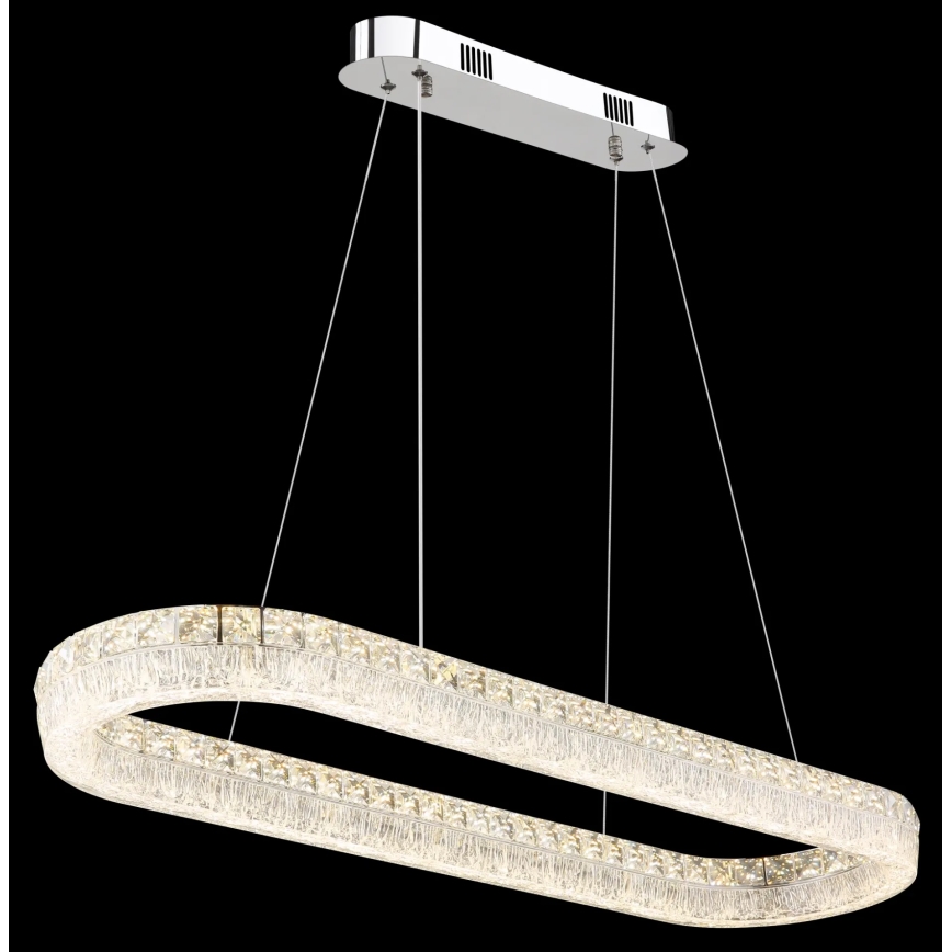 Globo - Lustre pendente em cabo dimerizável LED/40W/230V 2700-6000K transparente + controlo remoto