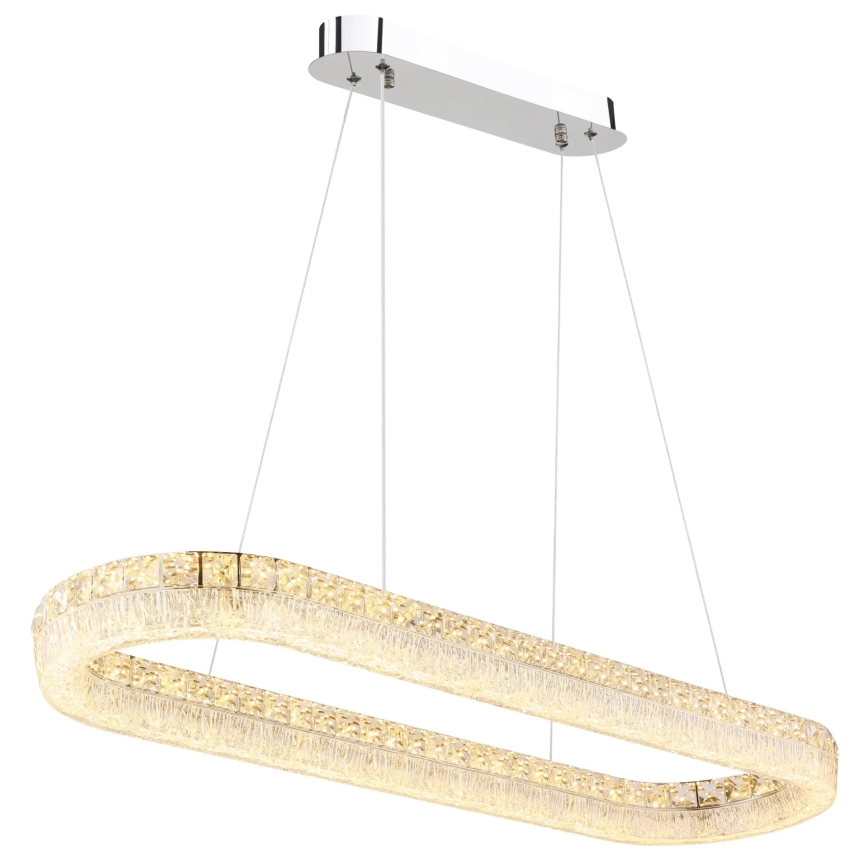 Globo - Lustre pendente em cabo dimerizável LED/40W/230V 2700-6000K transparente + controlo remoto