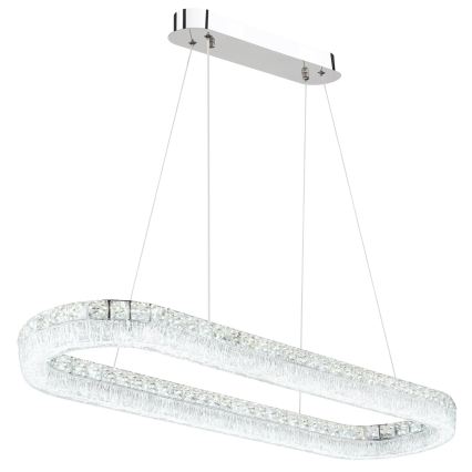 Globo - Lustre pendente em cabo dimerizável LED/40W/230V 2700-6000K transparente + controlo remoto