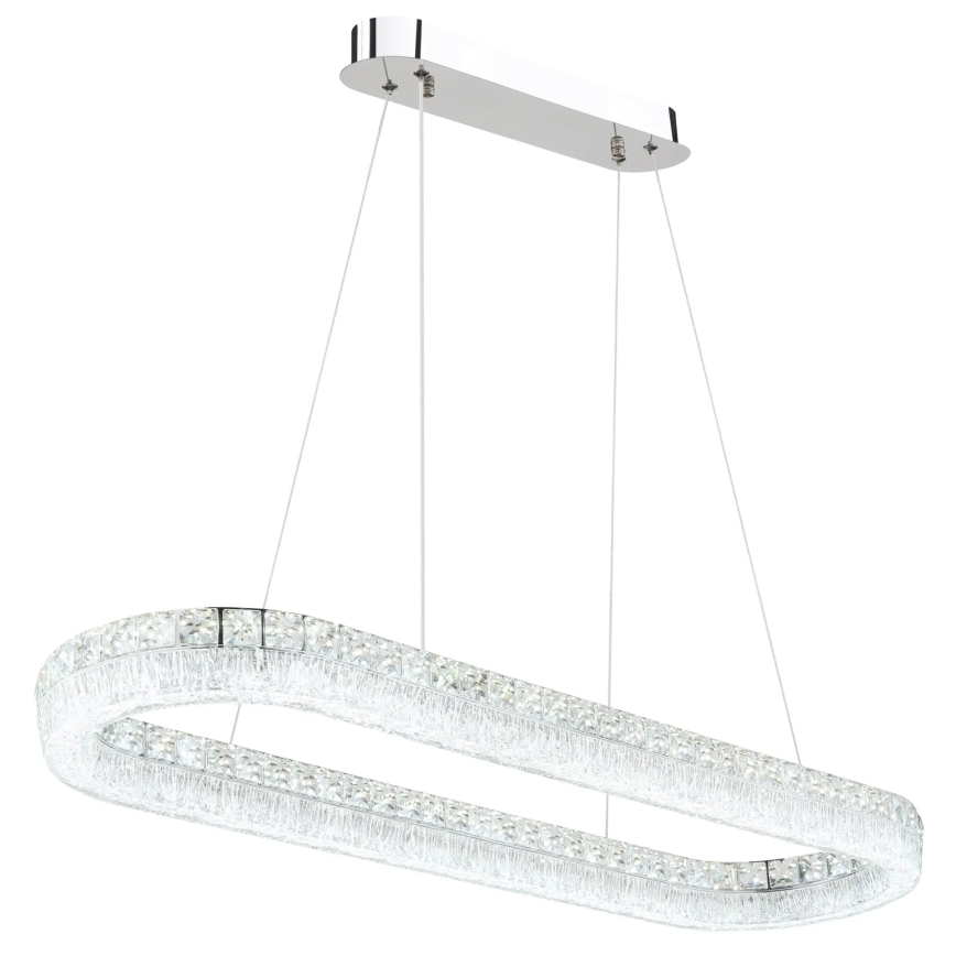 Globo - Lustre pendente em cabo dimerizável LED/40W/230V 2700-6000K transparente + controlo remoto