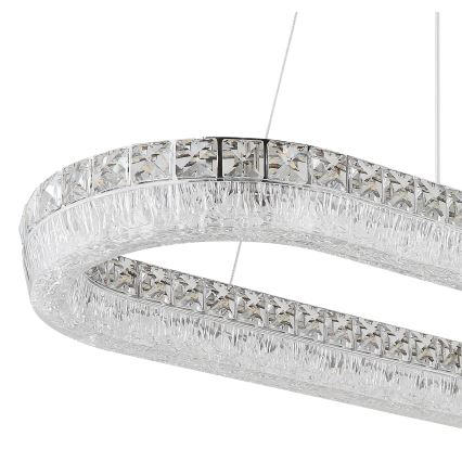 Globo - Lustre pendente em cabo dimerizável LED/40W/230V 2700-6000K transparente + controlo remoto