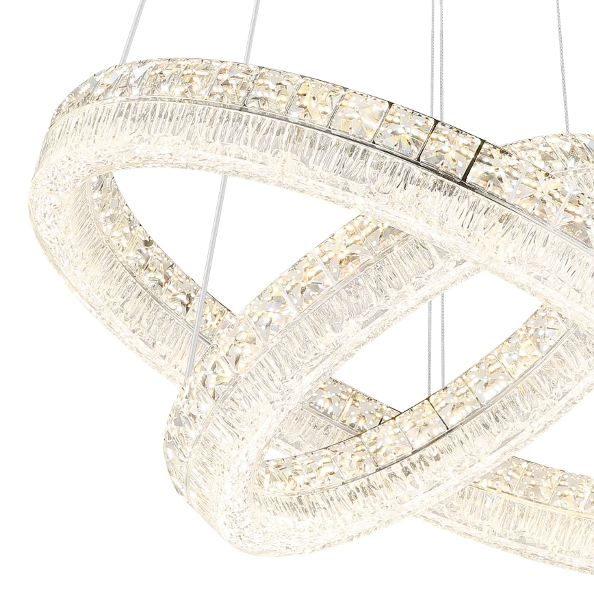 Globo - Lustre LED regulável suspenso por cabo LED/60W/230V 2700-6000K transparente + controlo remoto