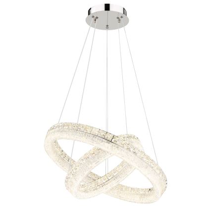 Globo - Lustre LED regulável suspenso por cabo LED/60W/230V 2700-6000K transparente + controlo remoto