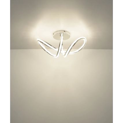 Globo - Candeeiro de tecto LED dimerizável LED/40W/230V 2700-6000K cromado brilhante + controlo remoto