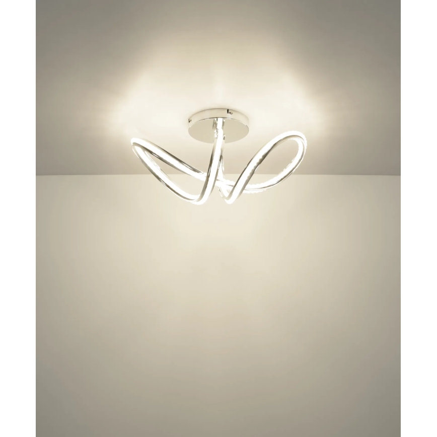 Globo - Candeeiro de tecto LED dimerizável LED/40W/230V 2700-6000K cromado brilhante + controlo remoto