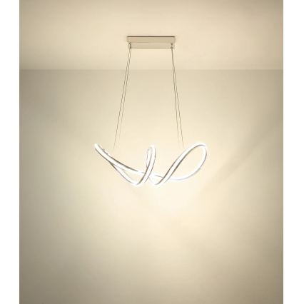 Globo - Lustre LED regulável suspenso por cabo LED/45W/230V 2700-6000K cromado brilhante + comando remoto