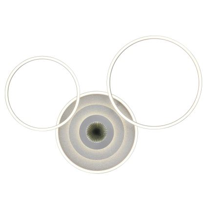 Globo - Luminária de tecto LED dimerizável LED/40W/230V 2700-6500K 57x99,2 cm prateada + controlo remoto