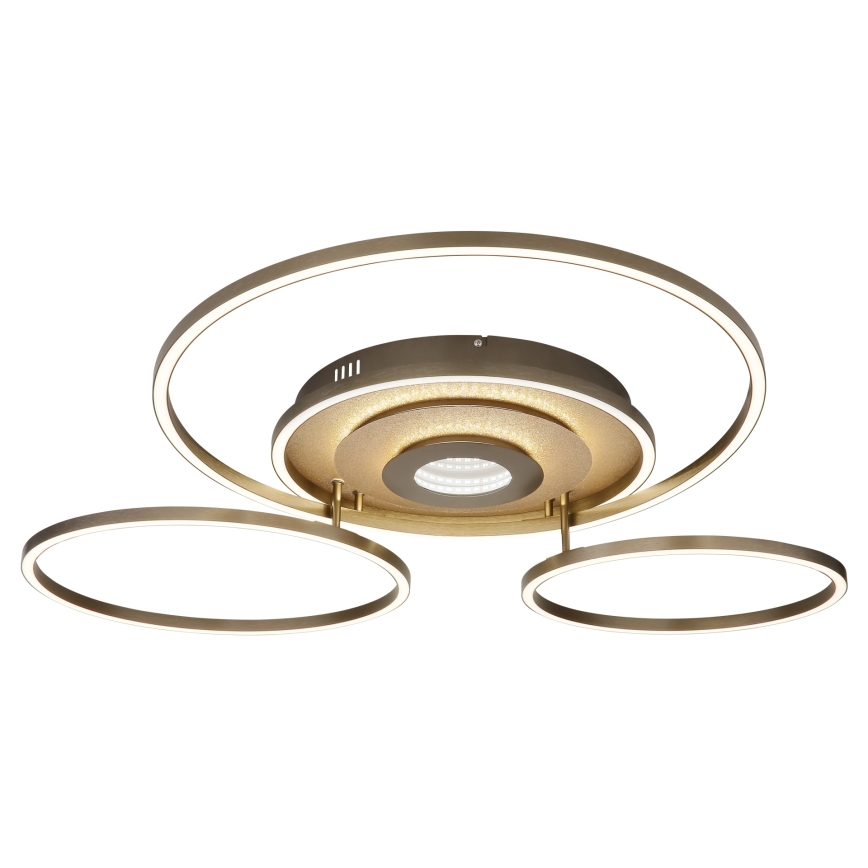Globo - Candeeiro de teto LED dimável LED/60W/230V 2700-6500K 80,8x99,2 cm latão + controlo remoto