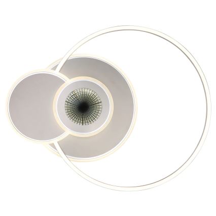 Globo - Candeeiro de tecto LED regulável LED/24W/230V 2700-6500K prateado + comando remoto