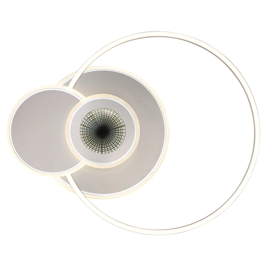 Globo - Candeeiro de tecto LED regulável LED/24W/230V 2700-6500K prateado + comando remoto