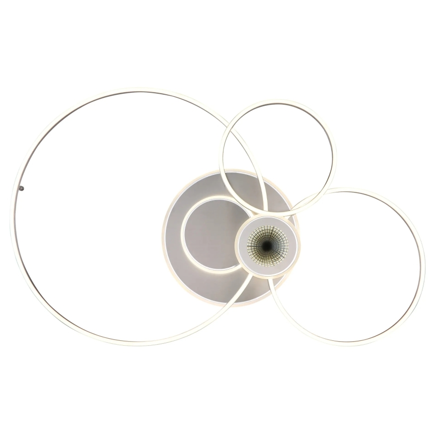 Globo - Luminária de teto LED dimerizável LED/36W/230V 2700-6000K prateada + controlo remoto