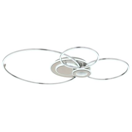 Globo - Luminária de teto LED dimerizável LED/36W/230V 2700-6000K prateada + controlo remoto