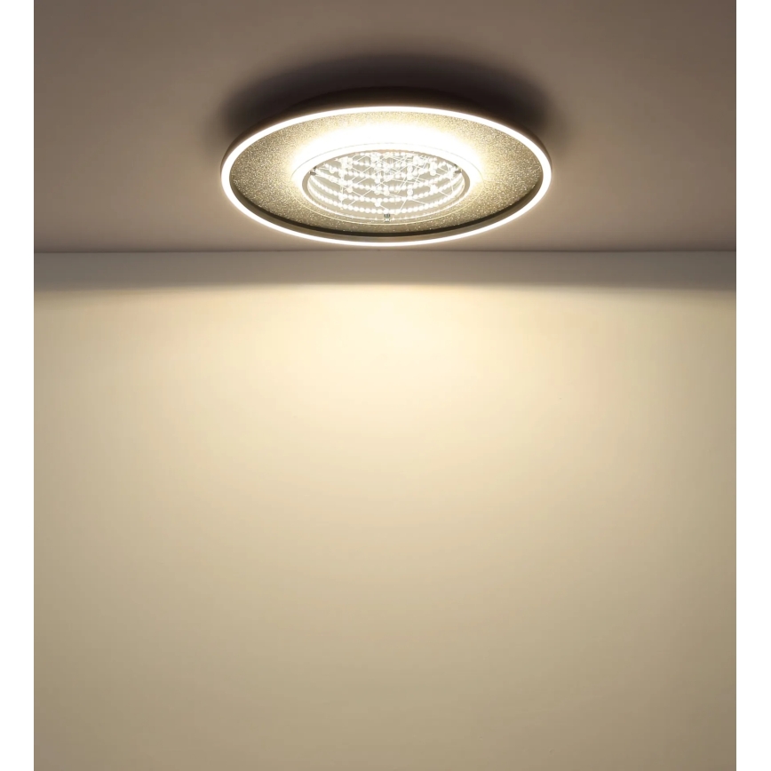 Globo - Luminária de teto LED/40W/230V 3000/4000/6000K Ø 51,5 cm preta