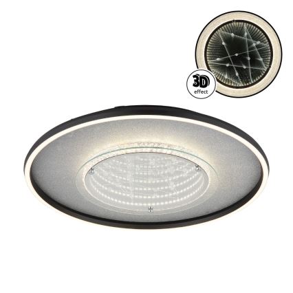 Globo - Luminária de teto LED/40W/230V 3000/4000/6000K Ø 51,5 cm preta