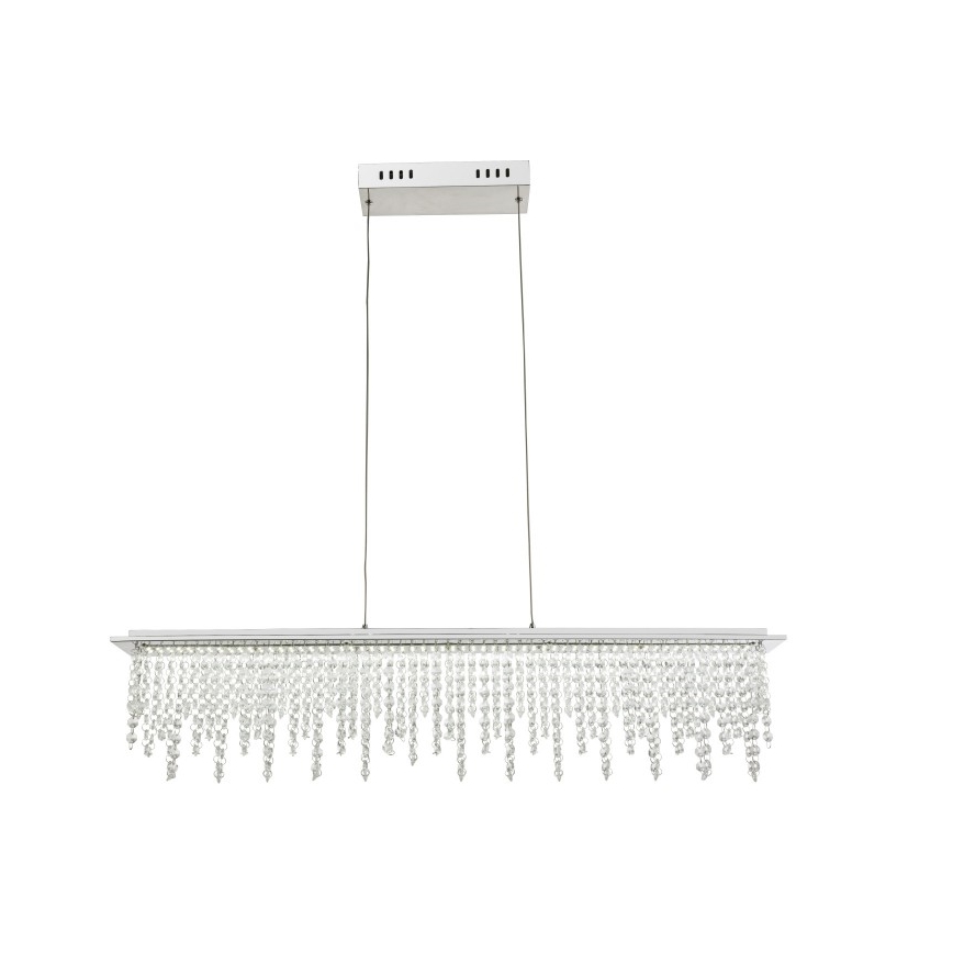 Globo - LED Regulação cristal candelabro suspenso LED/24W/230V 3000-6000K + controlo remoto