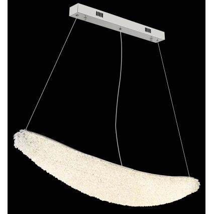 Globo - Lustre LED regulável suspenso por cabo LED/40W/230V 2700-6000K cromado brilhante + comando remoto