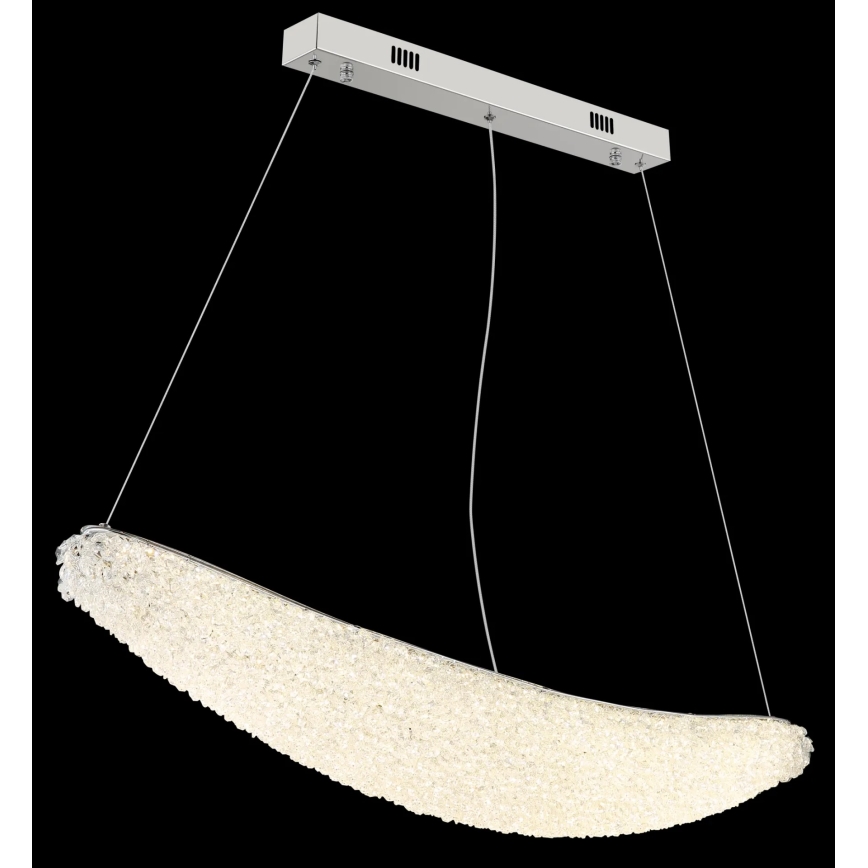 Globo - Lustre LED regulável suspenso por cabo LED/40W/230V 2700-6000K cromado brilhante + comando remoto