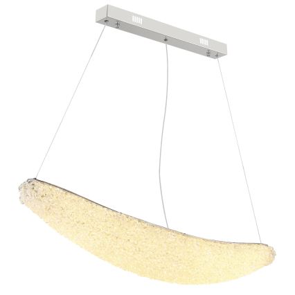Globo - Lustre LED regulável suspenso por cabo LED/40W/230V 2700-6000K cromado brilhante + comando remoto