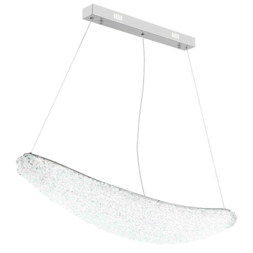 Globo - Lustre LED regulável suspenso por cabo LED/40W/230V 2700-6000K cromado brilhante + comando remoto