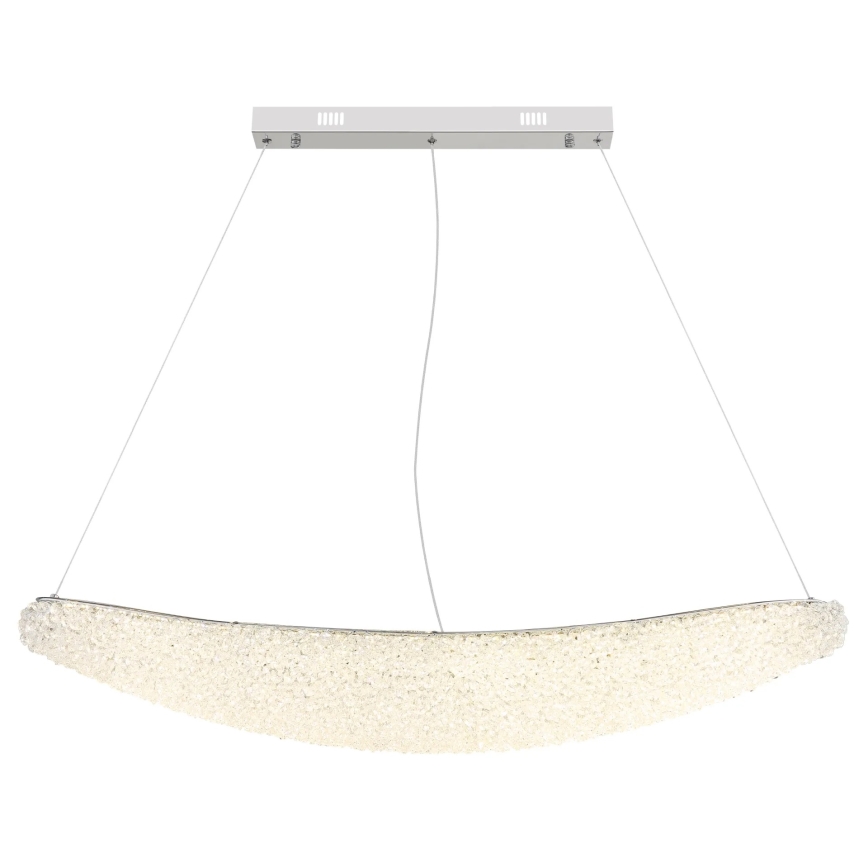 Globo - Lustre LED regulável suspenso por cabo LED/40W/230V 2700-6000K cromado brilhante + comando remoto
